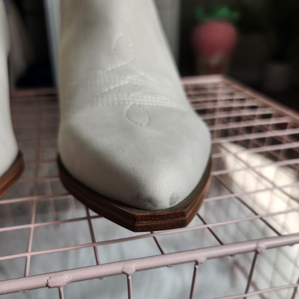 SZ 10 Synthetic Indigo Rd Cowboy Boots - Picture 6 of 8